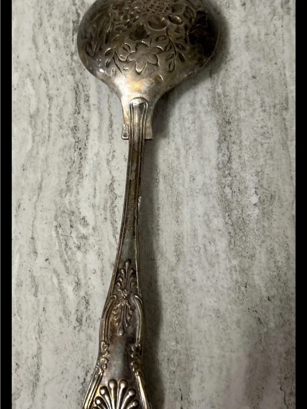 WA England 1 Silverplate Kings Pattern Large Berry Spoon